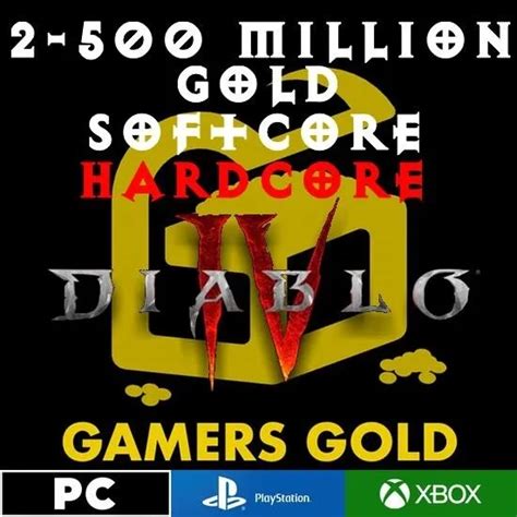Diablo Gold D Diablo Iv Sc Softcore Hc Hardcore M Mio Gold Picclick Uk