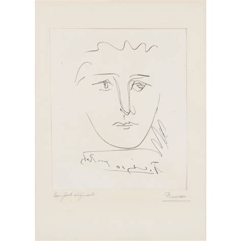 Sold Price Pablo Picasso Lage De Soleil Pour Roby Etching 9 1