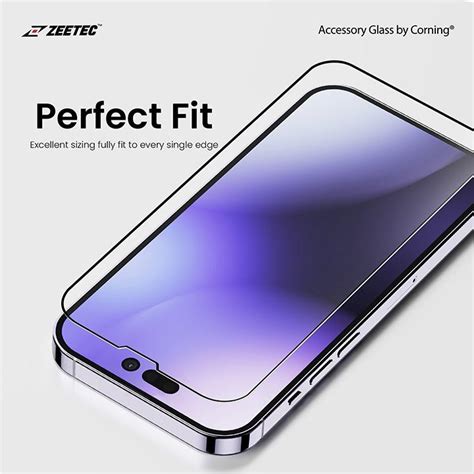 Zeetec Accessory By Corning Tempered Glass Screen Protector For Iphone 14 13 13 Pro 14 Plus 13