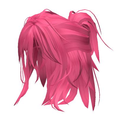 Manga Messy Half Up Hair Hot Pink Roblox Item Rolimon S