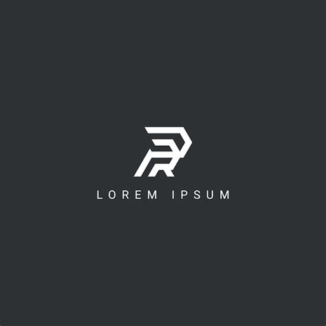 Premium Vector Modern Creative Unique Letter Pr Rp Logo Initial Based