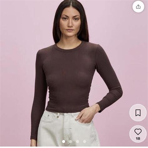 Nude Lucy Long Sleeve In Light Beige Cream Worn Once Depop