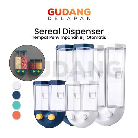 Jual Starlight Tempat Bumbu Dapur Tempel Kotak Dispenser Beras Cereal