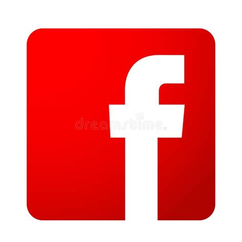 red facebook logo stock illustrations  red facebook logo stock