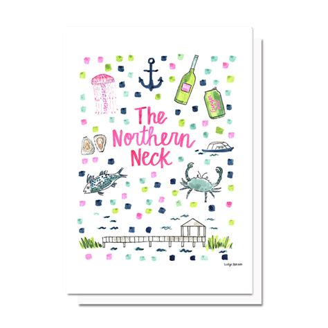 Northern Neck, VA Map Card – Evelyn Henson