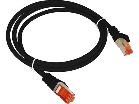 Patch Cord S FTP Kat 6A LSOH 1 0m Czarny ALANTEC Sklep Opinie Cena