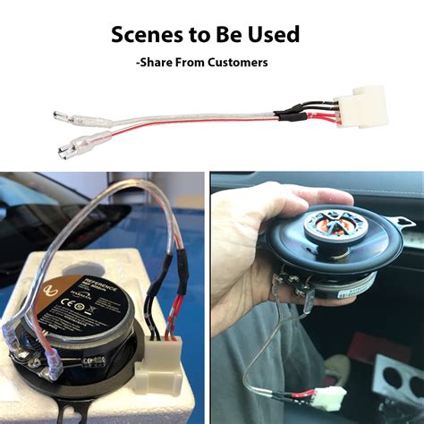 RED WOLF Car Center Dash Tweeter Wiring Harness Connector Plug