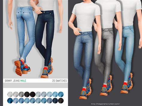 The Sims Resource - Skinny jeans - male