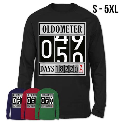 Oldometer 50 Years Old T Shirt Made In 1970 50th Birthday Teezou Store