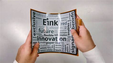 E Ink Film Flexible Demonstration Youtube