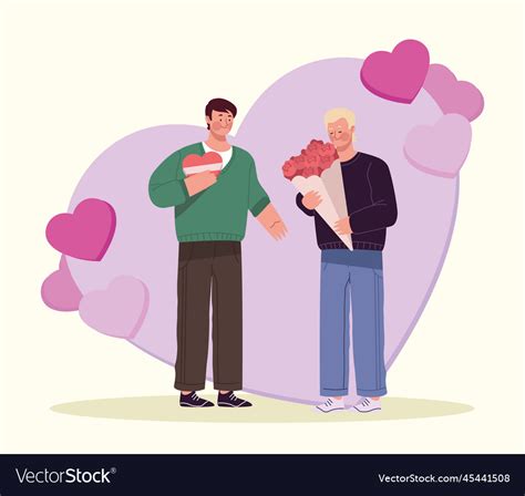 Gay Lovers Couple Royalty Free Vector Image Vectorstock