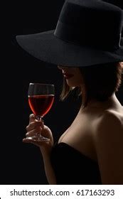 Nude Woman Drinking Wine Naked Body Stock Photo 1119399143 Shutterstock