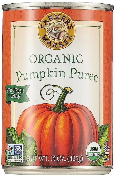 Farmer S Market Pure Natural Organic Pumpkin Puree Oz Bpa Free