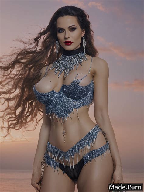 Porn Image Of Gold Topless Smile Earrings Big Hips Metal Thong Created By AI