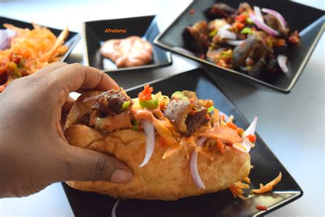 Asun Sandwich Goat Meat Sandwich Afrolems Nigerian Food Blog