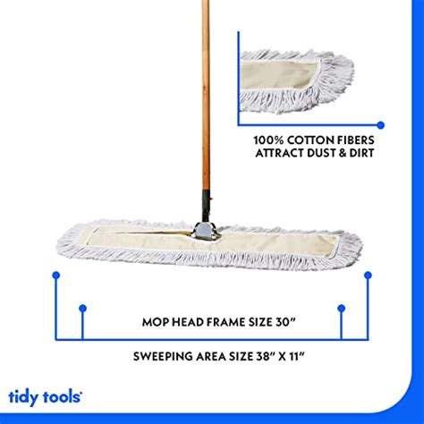 Tidy Tools Commercial Dust Mop Floor Sweeper X In Cotton