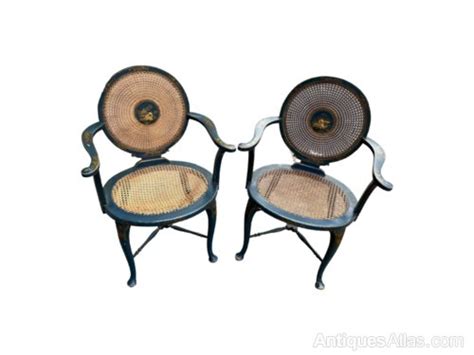 Pair Of Teal Blue Edwardian Chinoiserie Decorated Armchairs Antiques