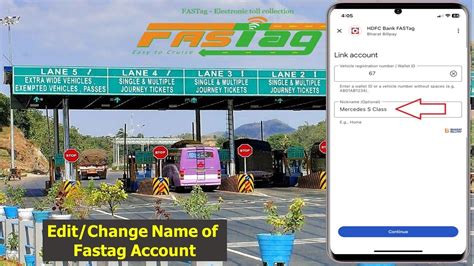 How To Change Edit Fastag Account Name YouTube