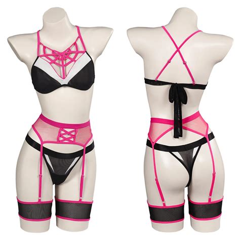 Gwen Cos Stacy Lingerie Cosplay Costume Top Shorts Women Girls Sexy Role Playing Outfits