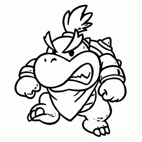 Bébé Bowser Coloriage Coloring Home