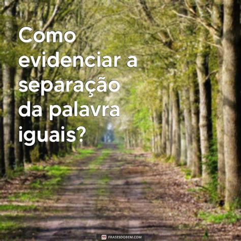 Separar Iguais - Aprenda a Separar a Palavra Iguais de Forma Correta: Dicas e Exemplos ...
