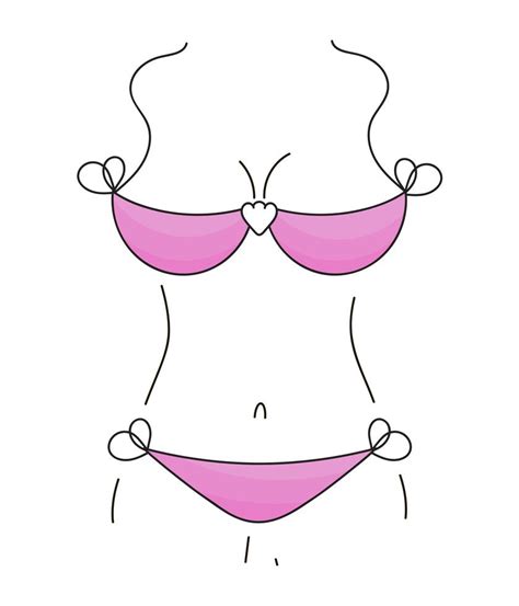 Ilustra O Do Biquini Da Mulher Do Vetor Isolada Lingerie Moda Vetor No Vecteezy