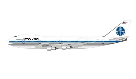 Pan Am Boeing 747 200 N725pa With Stand Inflight If741pa0121p Scale 1
