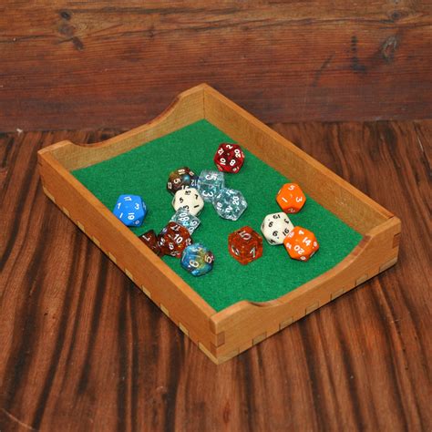 Dice Tray - Large | Harps Corp | Handmade Wooden TTRPG Accessories