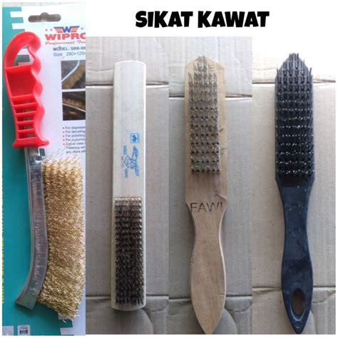 Jual Sikat Kawat Besi Kuningan Kuning Gepeng Shopee Indonesia