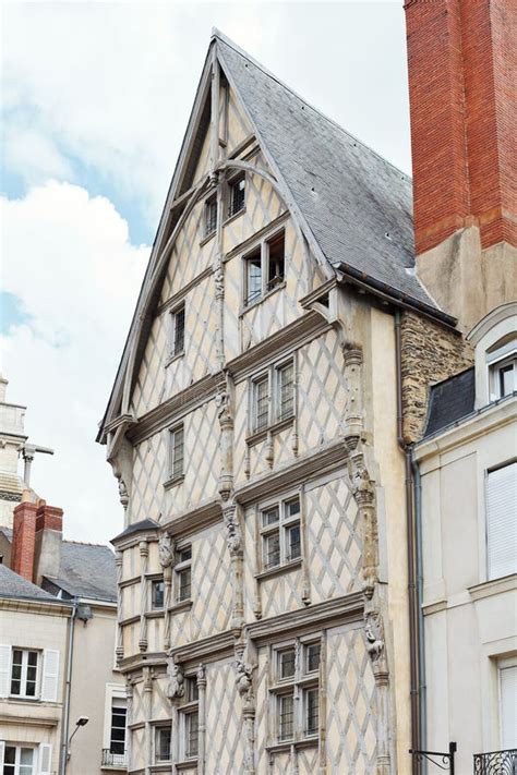 Facade Of Old Adam S House In Angers France Editorial Stock Photo