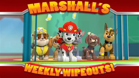 Marshall S Weekly Wipeouts Pups Take The Cake Youtube