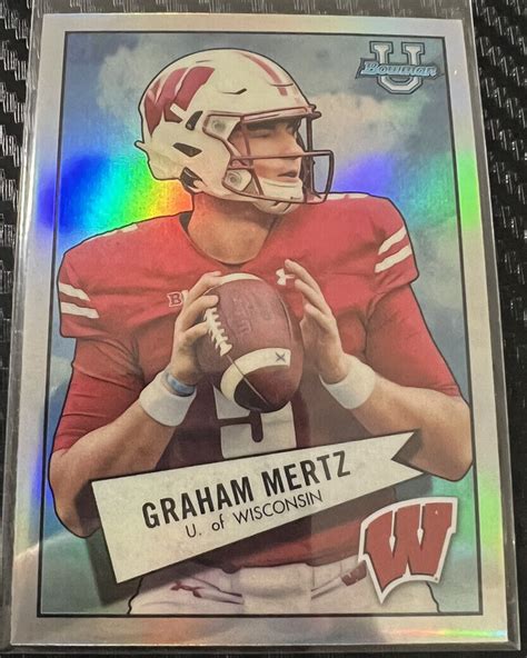 2022 Bowman Chrome University GRAHAM MERTZ 52BF 20 1952 WISCONSIN