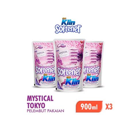 SOKLIN SOFTENER Pelembut Dan Pewangi Pakaian Mystical Tokyo 900ML X 3