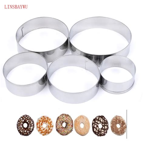 New Stainless Steel Round Circle Cookie Mousse Cake Ring Cake Gum Paste