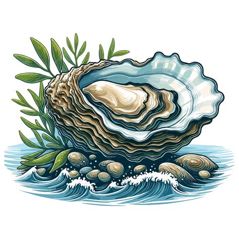Cute Oyster Vector Cartoon illustration | Premium AI-generated vector