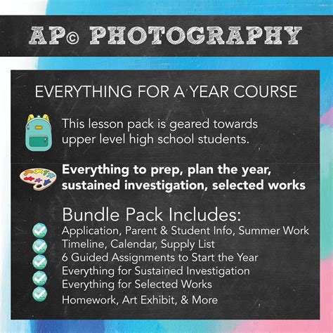 AP Photography, AP© Art & Design Focused Year Course: Projects ...