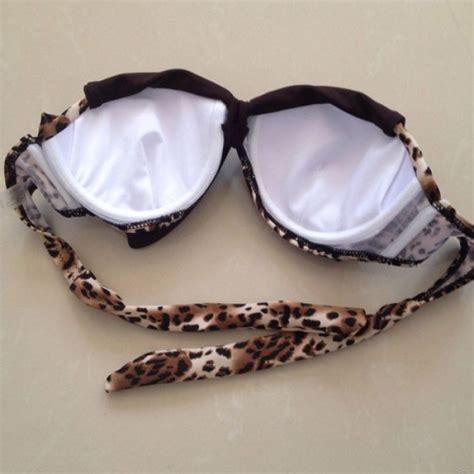 Sexy Leopard Bow Bikini Swimsuit Bikinis Swimsuits Clothing