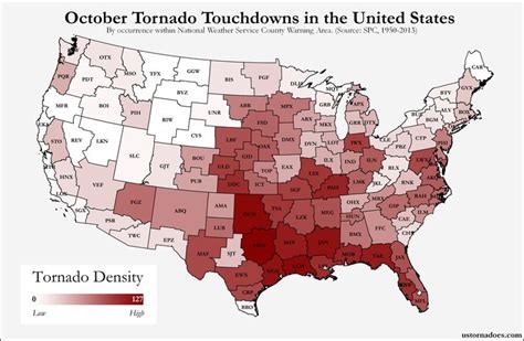 Here S Where Tornadoes Typically Form In October Across The United