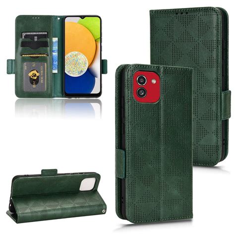 Samsung Galaxy A03 Case Leather Wallet Cover Magnetic Full Body Shockproof Stand Flip Case For