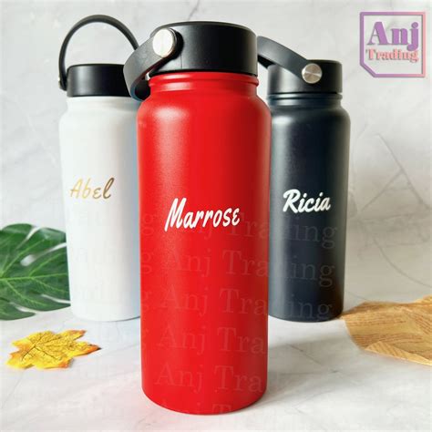 Ml Tumbler Double Wall Stainless Steel Insulated Leak Proof Flask Hot Cold Personalize Name