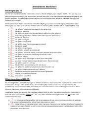 Amendments Worksheet Pdf Amendments Worksheet Bill Of Rights