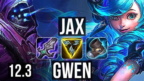 JAX Vs GWEN TOP DEFEAT 9 Solo Kills 1 2M Mastery 300 Games