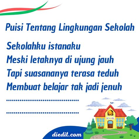 12 Puisi Tentang Lingkungan Sekolah Bersih Sehat Indah