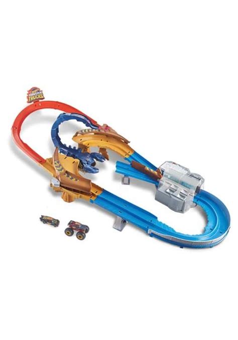 Hot Wheels Monster Truck Scorpion Sting Track Raceway Playset
