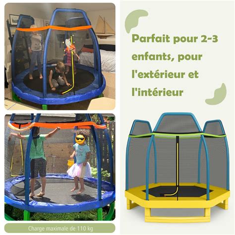 Trampoline Pour Enfants De Cm Avec Filet De S Curit Respirant