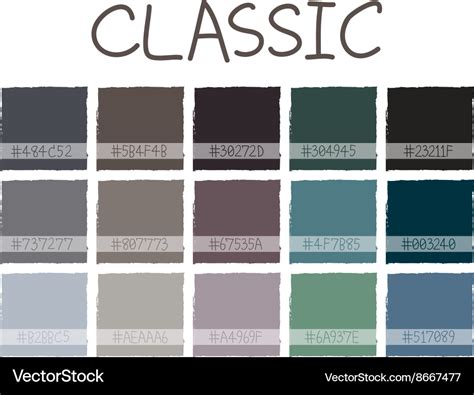 Classic color tone Royalty Free Vector Image - VectorStock