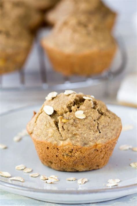 Oat Flour Banana Muffins Hungry Hobby