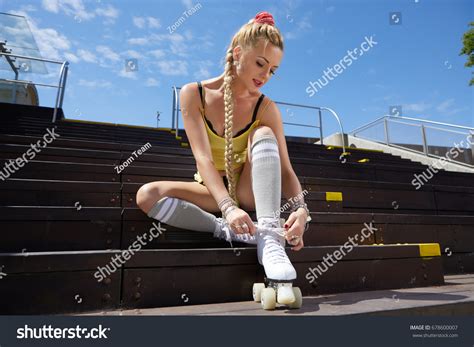 Very Beautiful Sexy Blonde Girl Posing Stock Photo Shutterstock