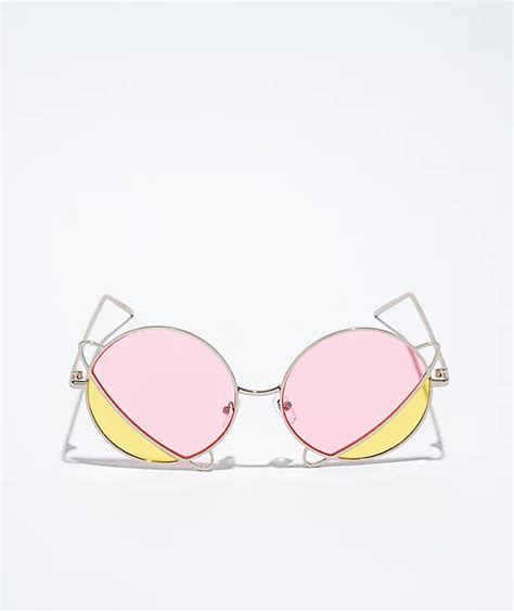 Empyre Duo Yellow And Pink Round Sunglasses Zumiez