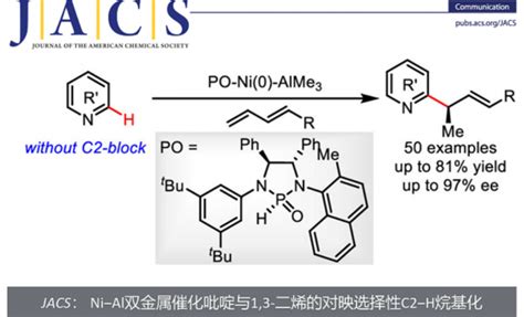 南开大学叶萌春课题组课题组： Ni‒al双金属催化吡啶与13 二烯的对映选择性c2‒h烷基化 化学空间 Chem Station